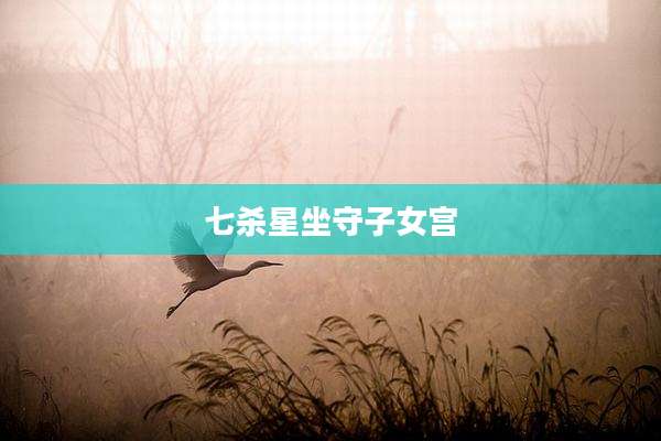 七杀星坐守子女宫