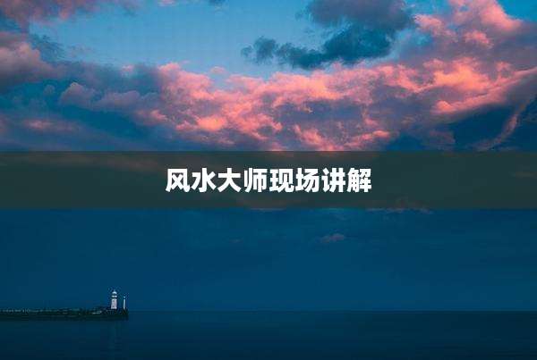 风水大师现场讲解