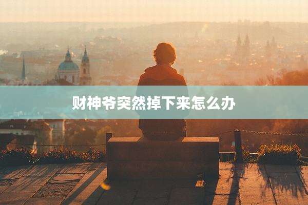 财神爷突然掉下来怎么办