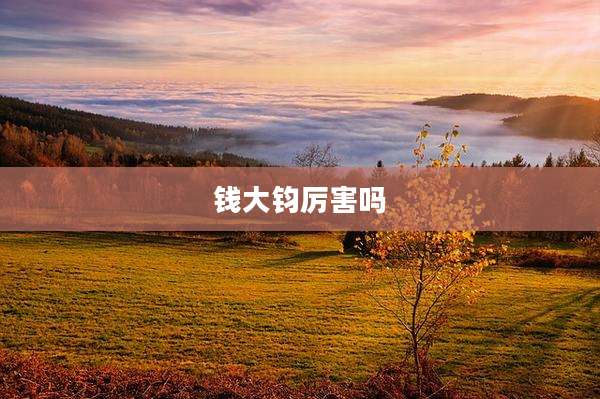 钱大钧厉害吗