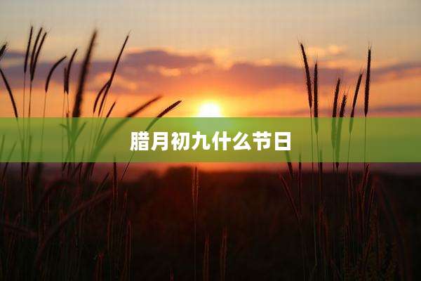 腊月初九什么节日