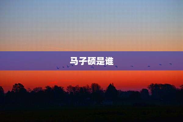 马子硕是谁