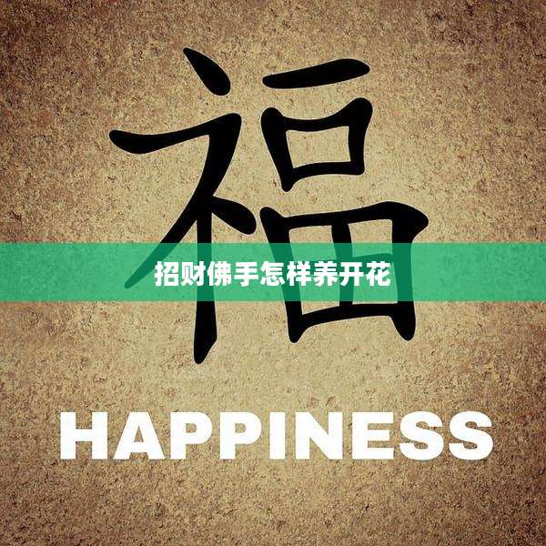 招财佛手怎样养开花