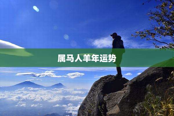 属马人羊年运势