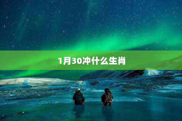 1月30冲什么生肖