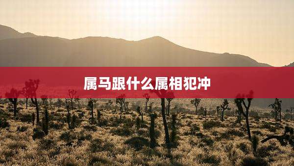 属马跟什么属相犯冲