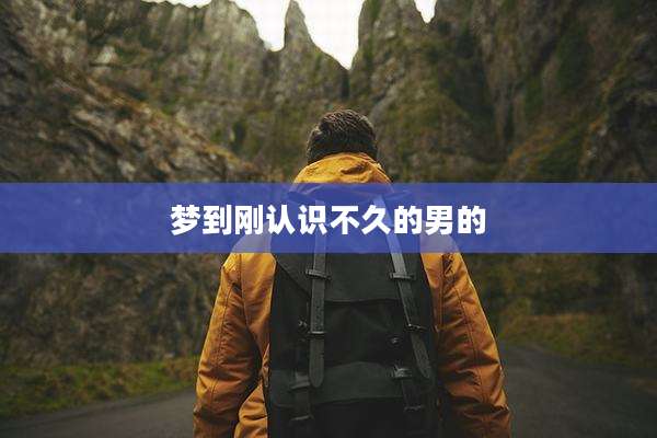 梦到刚认识不久的男的