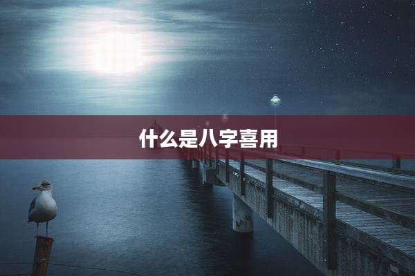 什么是八字喜用