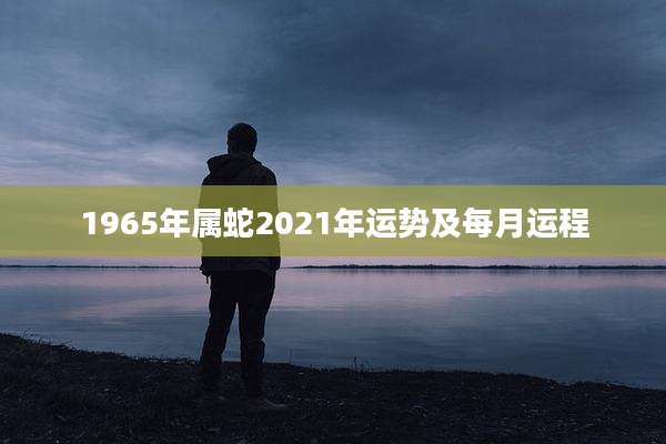 1965年属蛇2021年运势及每月运程