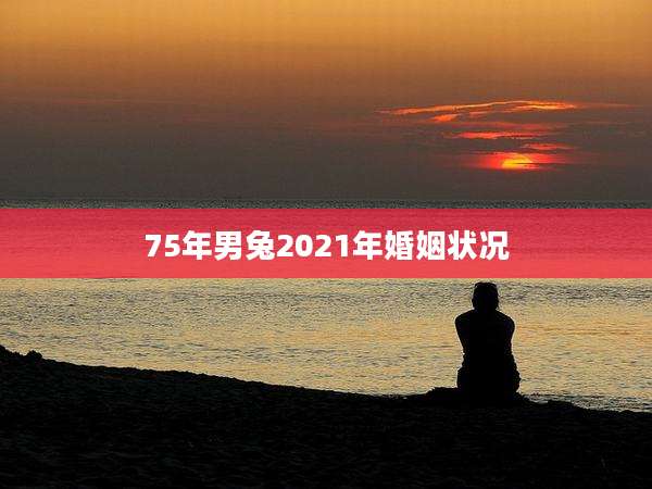 75年男兔2021年婚姻状况