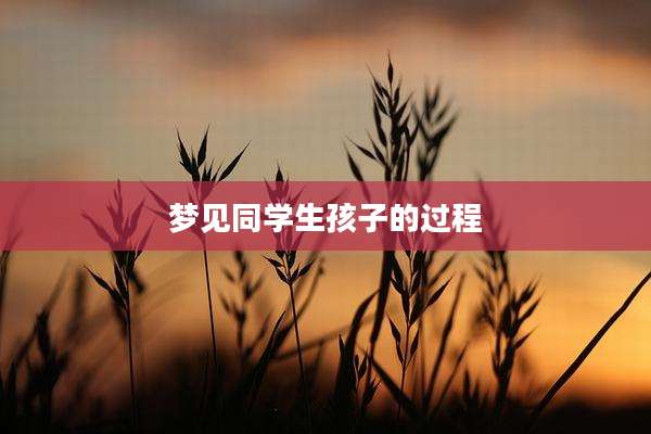 梦见同学生孩子的过程