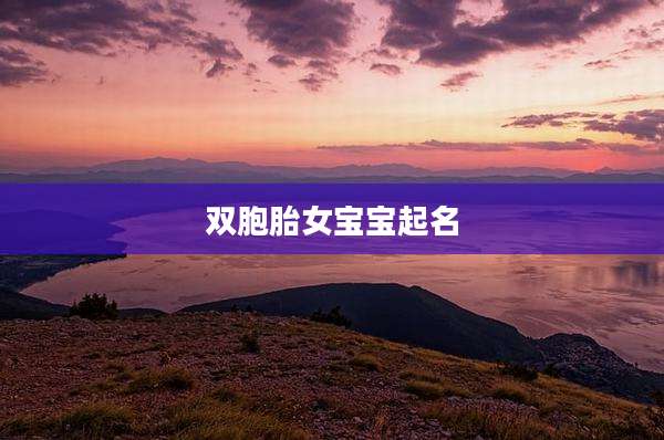 双胞胎女宝宝起名