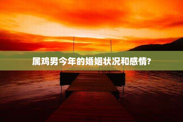 属鸡男今年的婚姻状况和感情?
