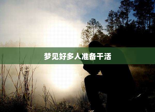 梦见好多人准备干活