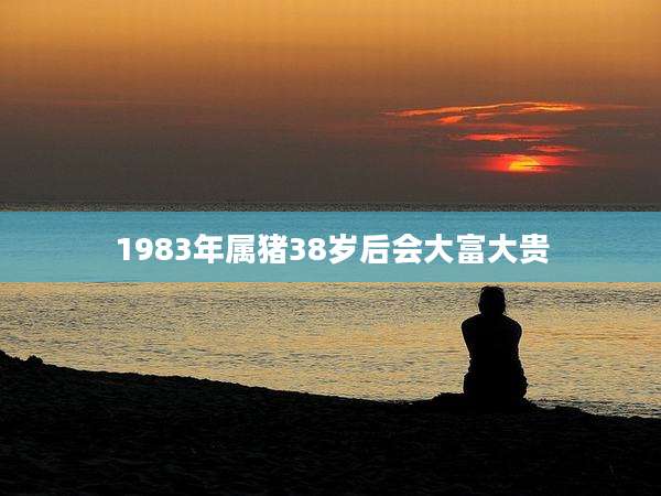 1983年属猪38岁后会大富大贵