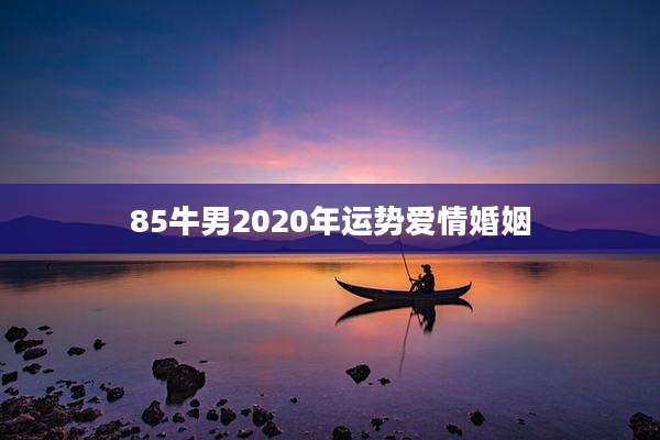 85牛男2020年运势爱情婚姻