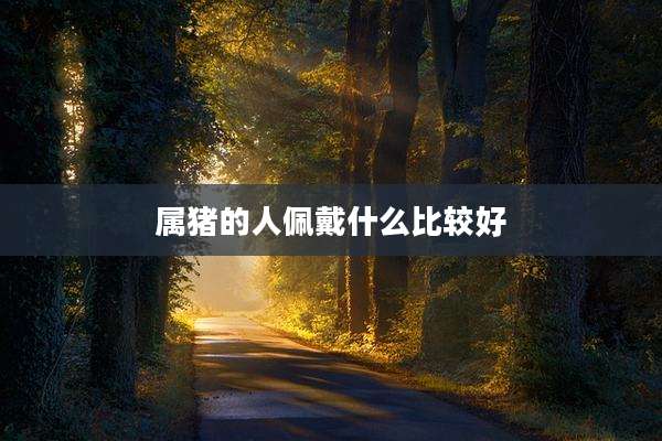 属猪的人佩戴什么比较好