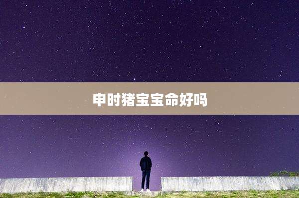 申时猪宝宝命好吗