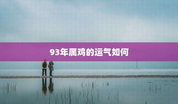 93年属鸡的运气如何