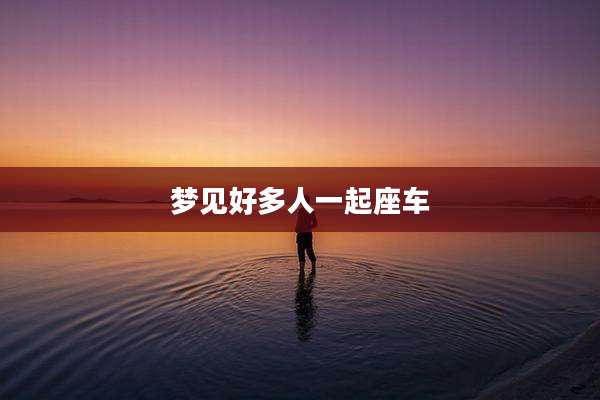 梦见好多人一起座车