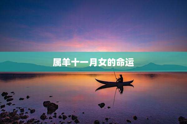 属羊十一月女的命运