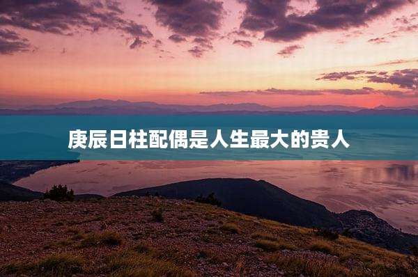 庚辰日柱配偶是人生最大的贵人