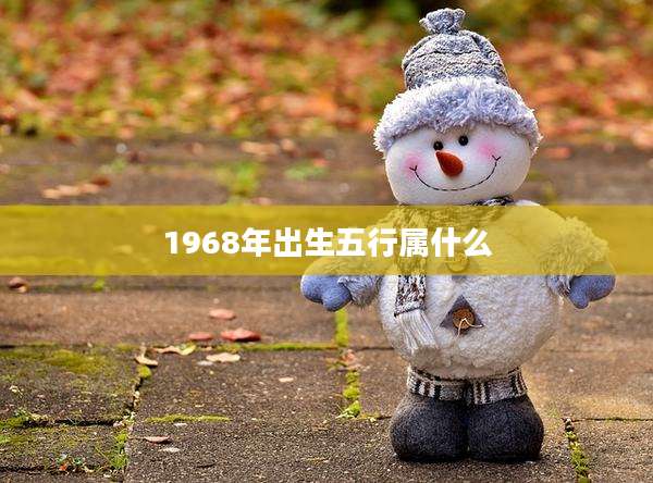 1968年出生五行属什么