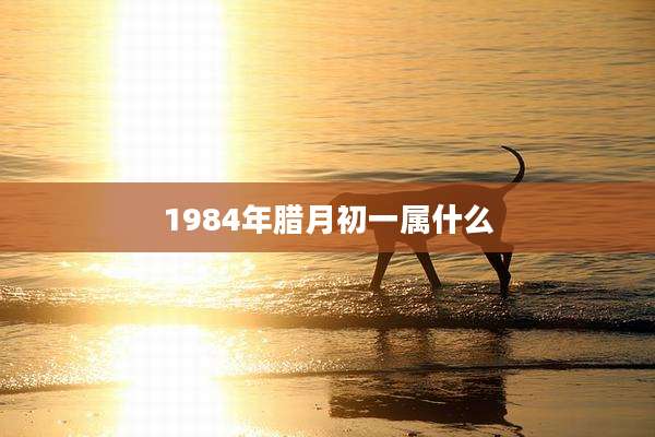 1984年腊月初一属什么
