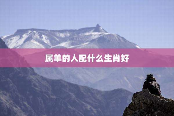属羊的人配什么生肖好