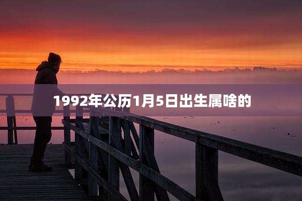 1992年公历1月5日出生属啥的