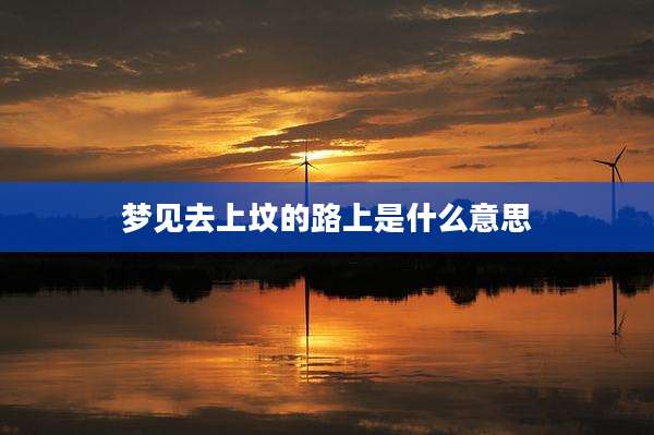 梦见去上坟的路上是什么意思