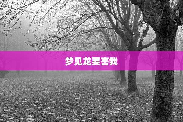 梦见龙要害我