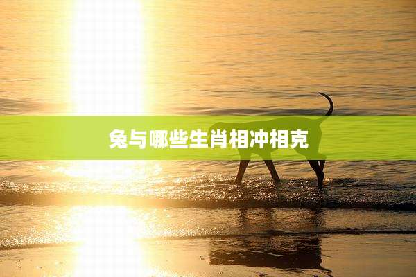 兔与哪些生肖相冲相克