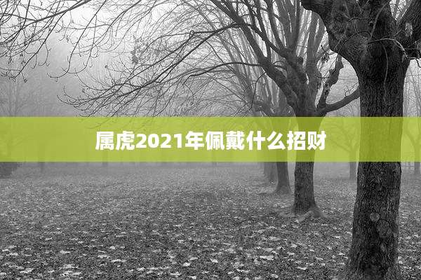 属虎2021年佩戴什么招财