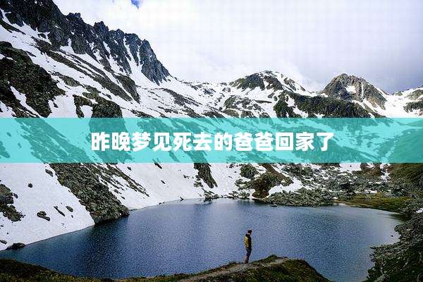 昨晚梦见死去的爸爸回家了