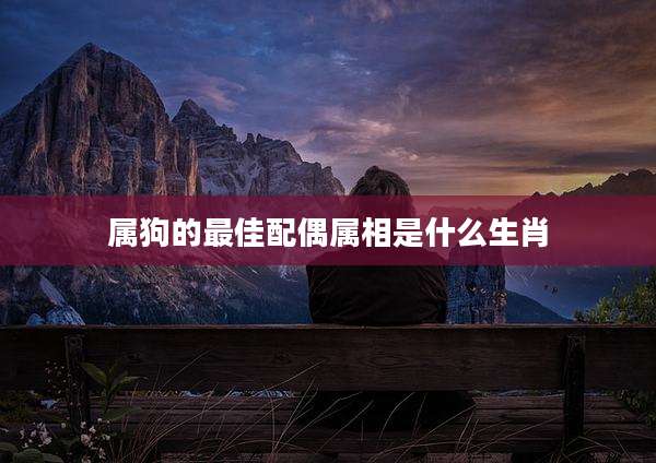 属狗的最佳配偶属相是什么生肖