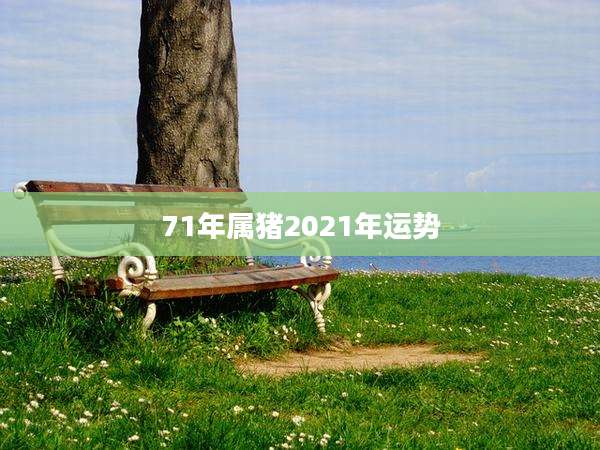 71年属猪2021年运势