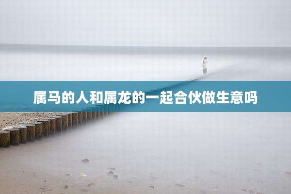 属马的人和属龙的一起合伙做生意吗