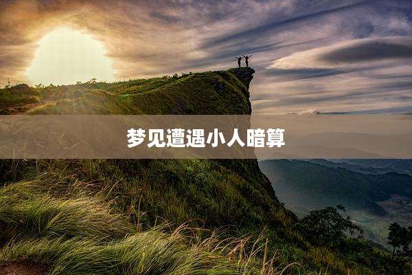 梦见遭遇小人暗算