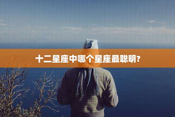 十二星座中哪个星座最聪明?