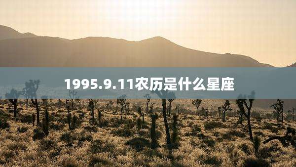 1995.9.11农历是什么星座