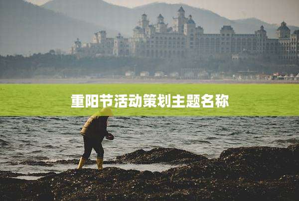 重阳节活动策划主题名称