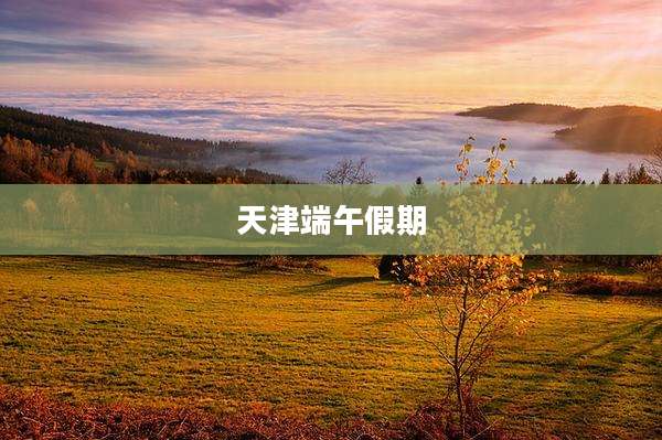 天津端午假期