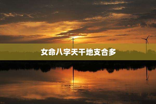 女命八字天干地支合多