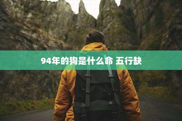 94年的狗是什么命 五行缺