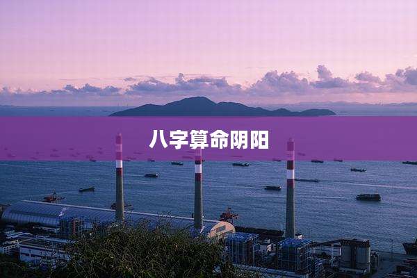 八字算命阴阳