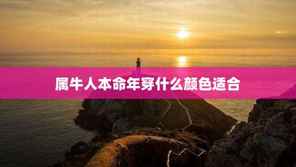 属牛人本命年穿什么颜色适合