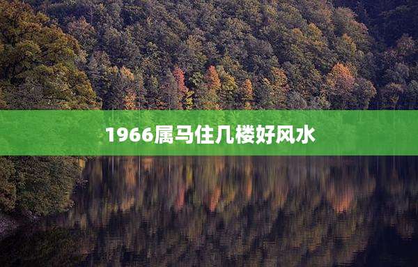 1966属马住几楼好风水