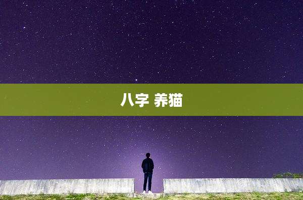 八字 养猫
