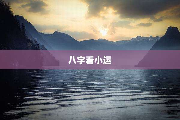 八字看小运